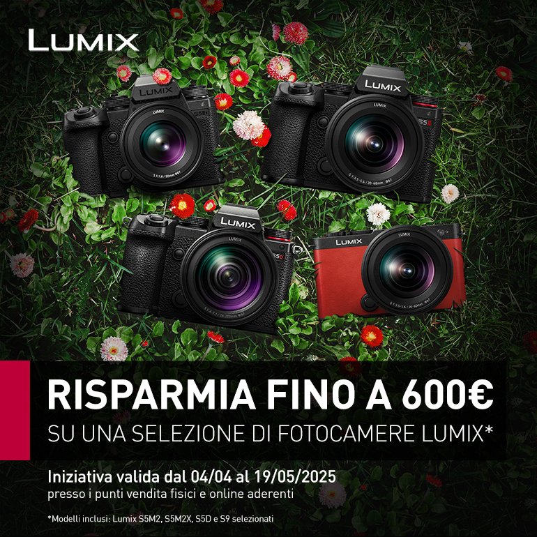 MancoVideoPro's tweet image. E&apos; arrivata la promozione Panasonic di primavera!
Fino al 19 maggio 2025 ricevi uno sconto fino a 600 € su una selezione di prodotti Lumix S9, Lumix S5MII, Lumix S5MII X, Lumix S5D, Panasonic HC-X1500
Visita manco.it/it/356-offerte…