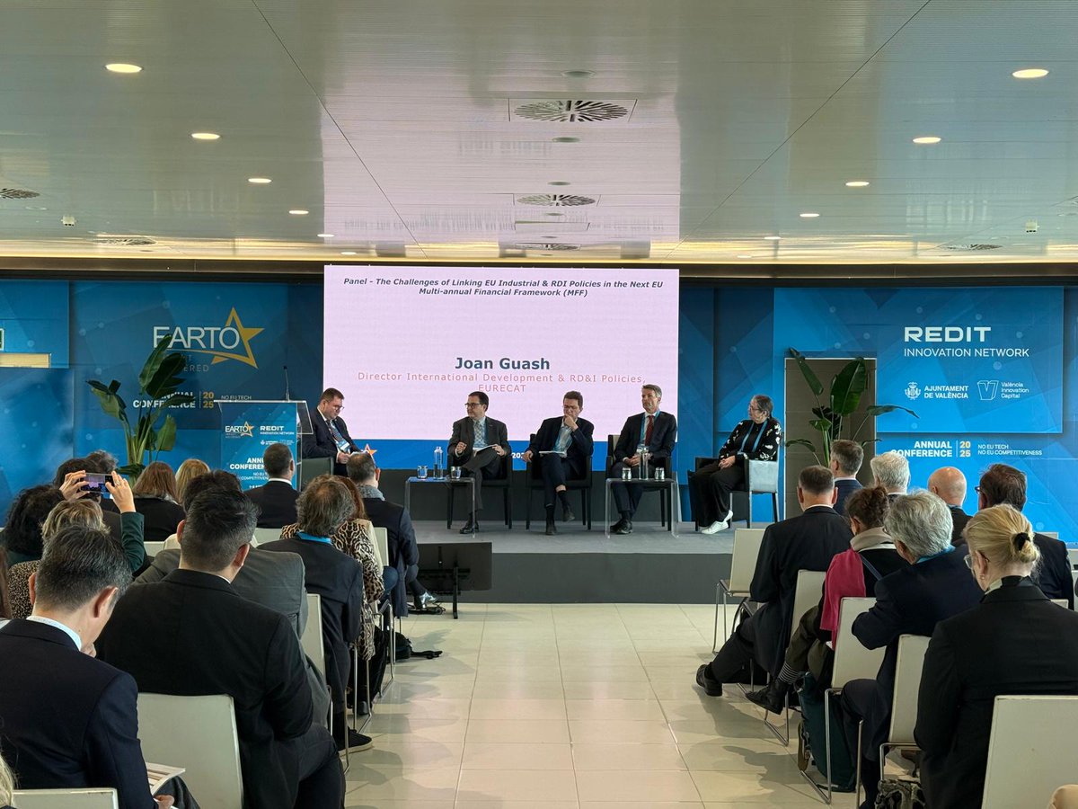 📢 Joan Guasch, Director International Development &amp; RD&amp;I Policies <a href="/Eurecat_news/">Eurecat</a>, also contributes to our panel discussion on the challenges of linking EU industrial and #RDI policies in the Next EU #MFF 🇪🇺
#EARTOAC2025
