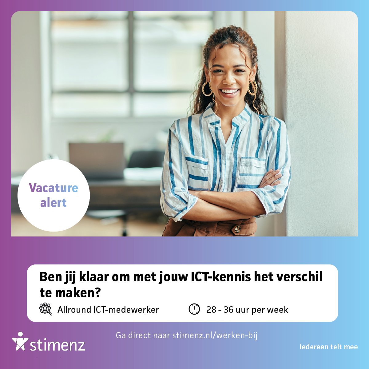 Ben jij klaar om met jouw ICT-kennis het verschil te maken? Check de vacature op: stimenz.nl/werken-bij/vac…