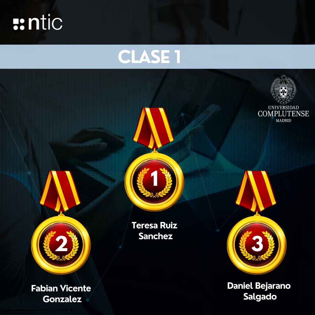 En NticMáster hemos celebrado la 🎓 Competición de Becas del Máster en Big Data , Data Science &amp; Inteligencia Artificial.

👏 Felicidades a todos los participantes por su esfuerzo y nivelazo. ¡Seguimos formando el talento que buscan las empresas!