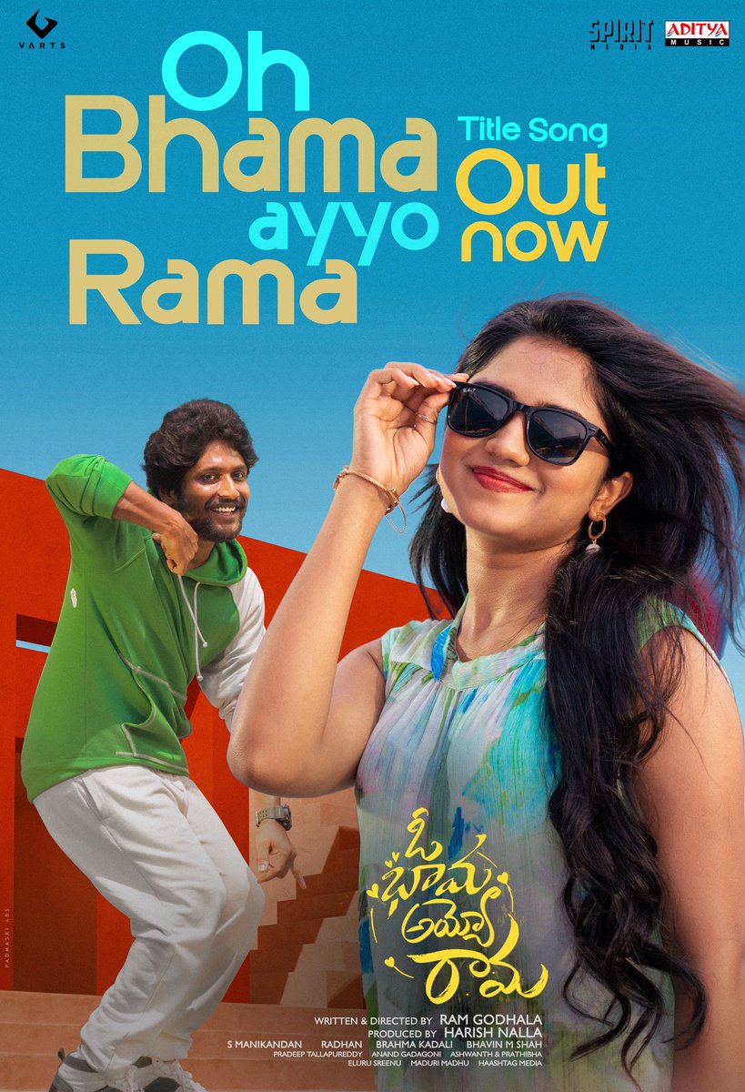 V Arts (@vartsfilms) on Twitter photo A song that feels like the gentle touch of raindrops this summer season❤️
#OhBhamaAyyoRama Full Video Song out now ❤️🔥
— youtu.be/8pZ9cOxv49Q
A <a href="/radhanmusic/">Radhan Music</a> Musical
Lyrics by <a href="/SriharshaEmani/">Sri Harsha Emani</a>
Vocals by <a href="/Sarath_Santosh/">Sarath Santosh</a>
<a href="/ActorSuhas/">Suhas 📸</a> #MalavikaManoj <a href="/anitahasnandani/">anitahassanandaniReddy</a> A song that feels like the gentle touch of raindrops this summer season❤️
#OhBhamaAyyoRama Full Video Song out now ❤️🔥
— youtu.be/8pZ9cOxv49Q
A <a href="/radhanmusic/">Radhan Music</a> Musical
Lyrics by <a href="/SriharshaEmani/">Sri Harsha Emani</a>
Vocals by <a href="/Sarath_Santosh/">Sarath Santosh</a>
<a href="/ActorSuhas/">Suhas 📸</a> #MalavikaManoj <a href="/anitahasnandani/">anitahassanandaniReddy</a>