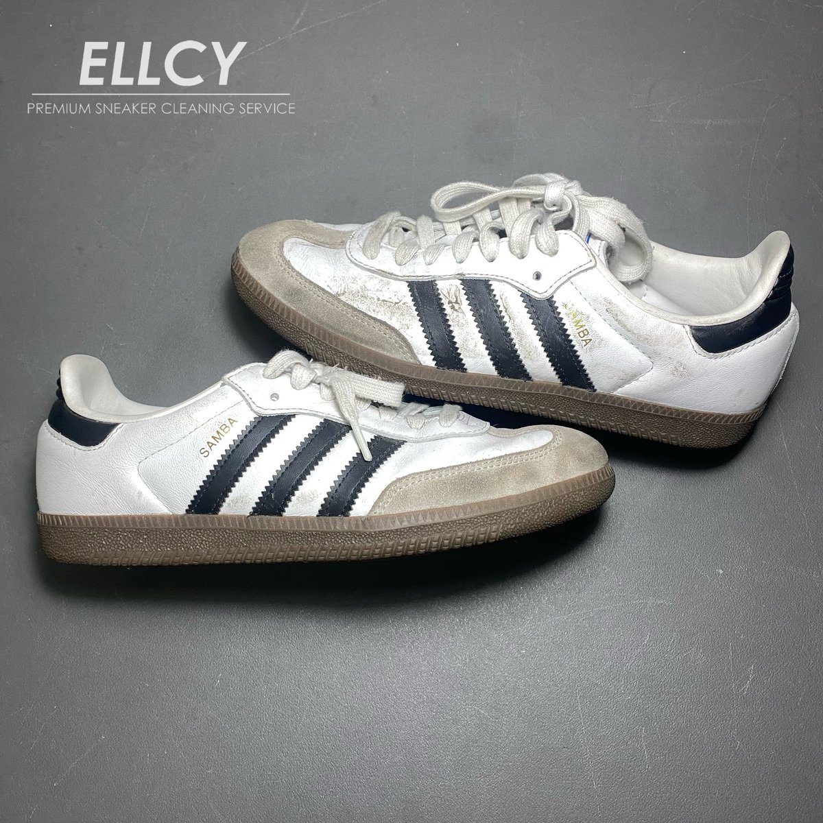 ellcypremiumscs's tweet image. This Adidas Samba is back to looking fresh and spotless with our premium sneaker cleaning service! 🫧

📩 DM us now to restore your kicks! 

#SneakerCare #ellcy #ellcypremiumscs  #AdidasSamba