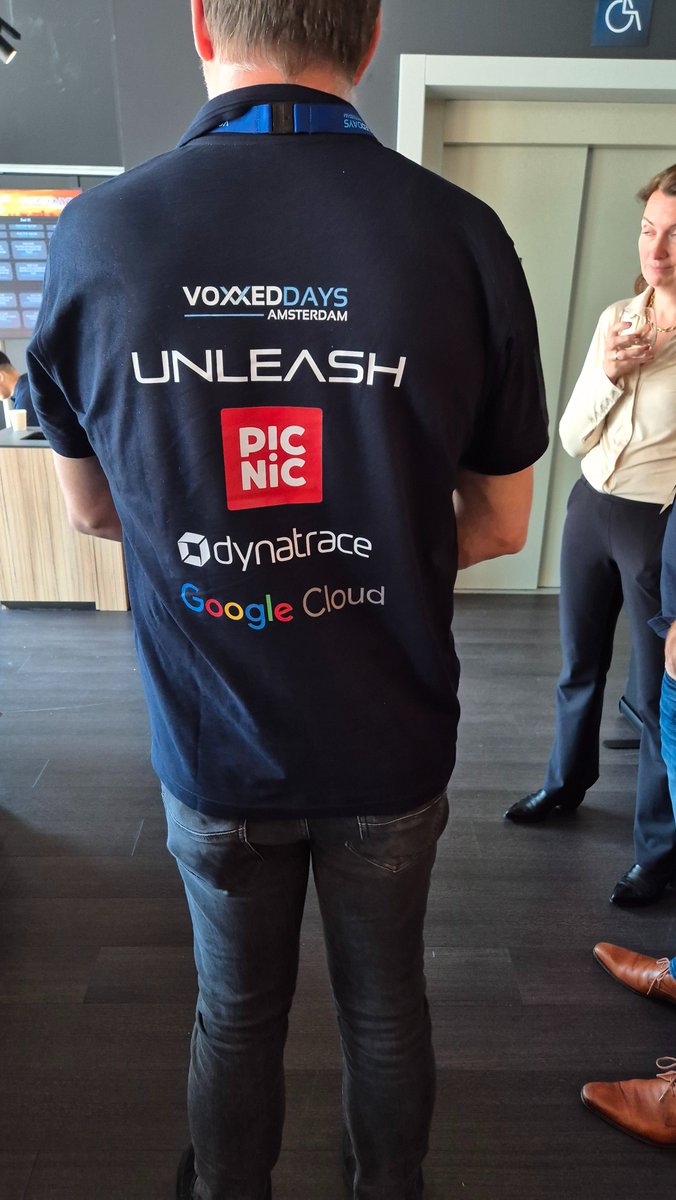 VoxxedAmsterdam's tweet image. Special event T-shirt are available now! In front of the sponsor booths!