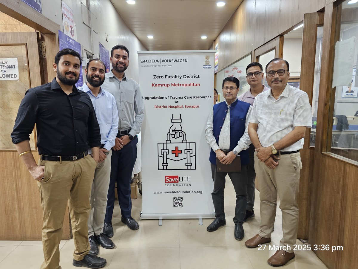 savelifeindia's tweet image. SaveLIFE Foundation is proud to partner with Škoda Auto Volkswagen India Private Limited to strengthen trauma care resources in Sonapur, Assam, as part of the Zero Fatality Corridor program.
This program, supported by Škoda Auto Volkswagen India under its CSR efforts, focuses on…