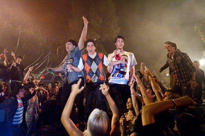 Gibboanxious's tweet photo. The Top 10 Party Movies:
10. Project X (2012)
9. Blockers
8. Abigail's Party
7. Booksmart
6. Weird Science
5. Risky Business
4. Old School
3. The Hangover
2. Superbad
1. Animal House
#PartyDay #PartyMovies https://t.co/nGCkPqlCXR