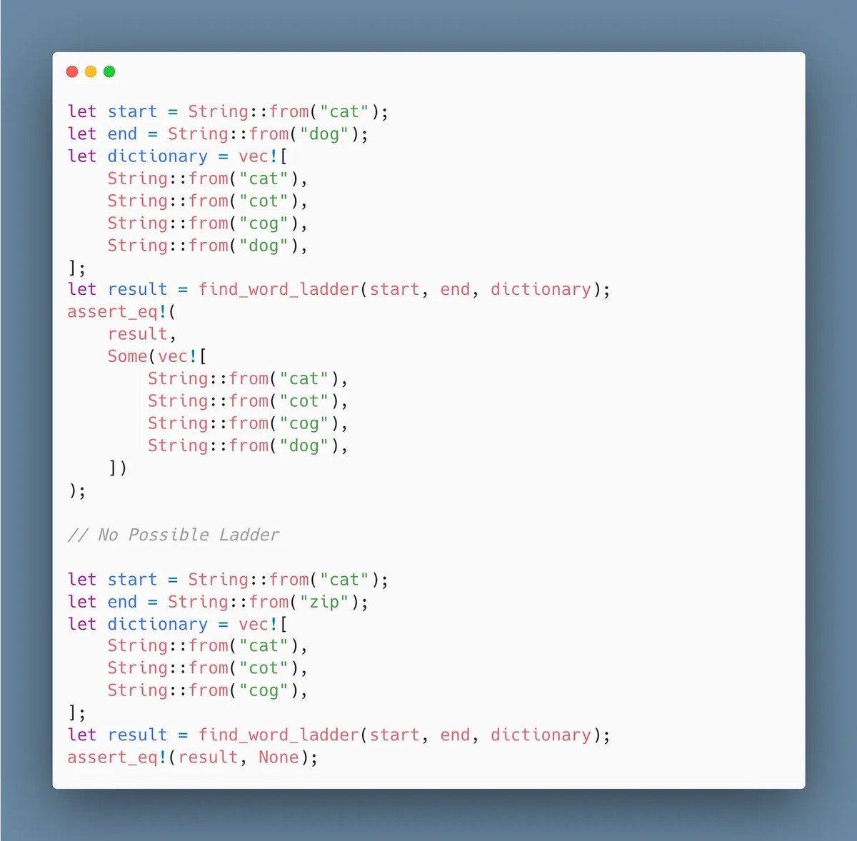 rustaceans_rs's tweet image. This Week's Challenge 🦀
Last week, we had you reverse a word in-place without reallocation.
Let's move on to this week’s challenge. 🧵👇
#rustlang #rust #programming
The Word Ladder
You’re tasked with building a word game featu...
