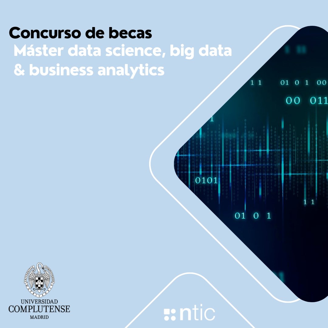 NTICMaster's tweet photo. En NticMáster hemos celebrado la 🎓 Competición de Becas del Máster Data Science, Big Data &amp; Business Analytics.

🙌 Gracias a todos los participantes por su esfuerzo y talento. ¡Seguimos formando a los profesionales del futuro! https://t.co/I42Vu42PP4