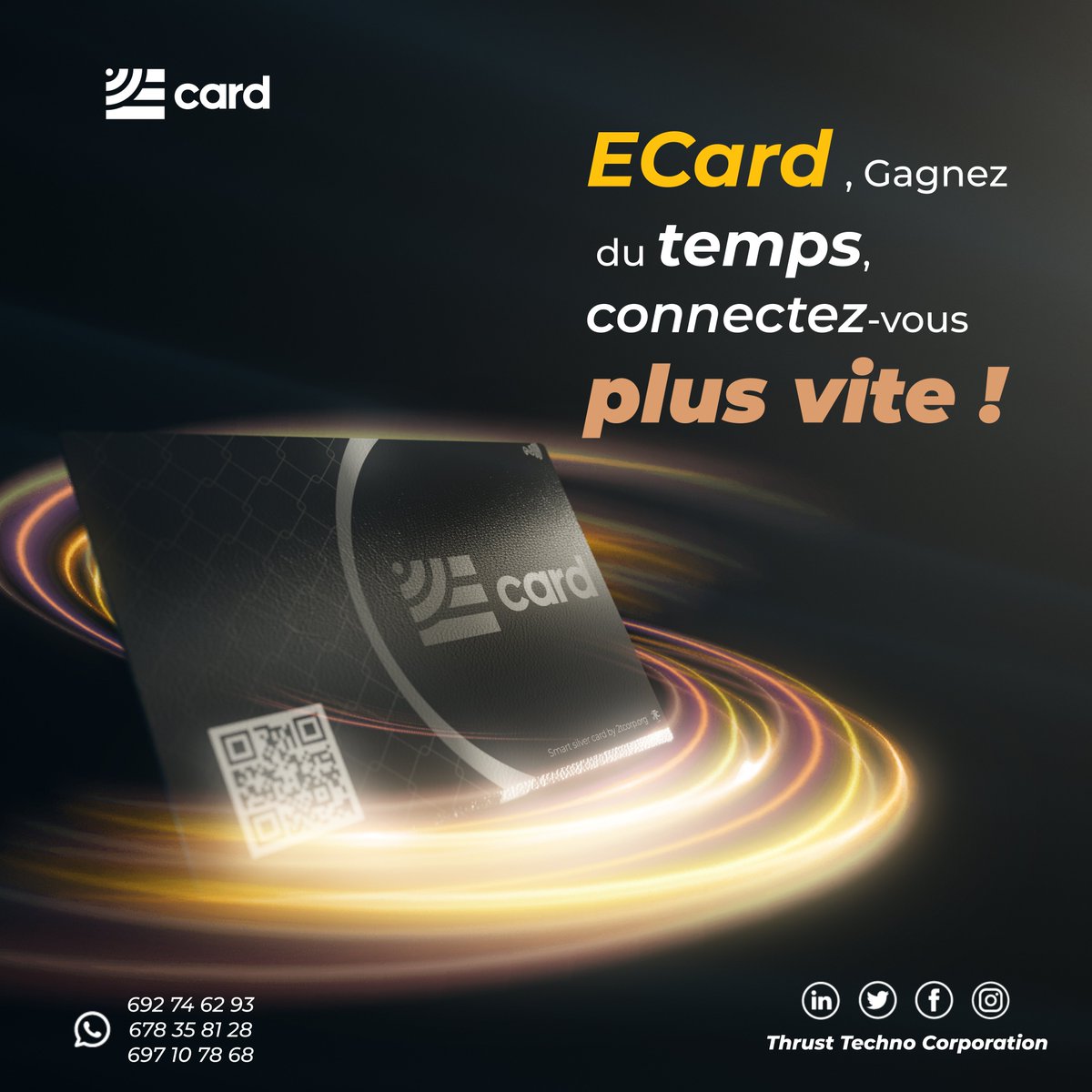 techno_thrust's tweet image. 🚀 ECard : La carte de visite du futur ! 📲  

Échangez vos coordonnées instantanément grâce à  :
🔹 QR Code 📸 : Un simple scan et vos infos sont accessibles.  
🔹 NFC 📡 : Approchez la carte d’un smartphone pour partager sans contact.  

#ECard #Networking #QRcode #2tcorp #NFC