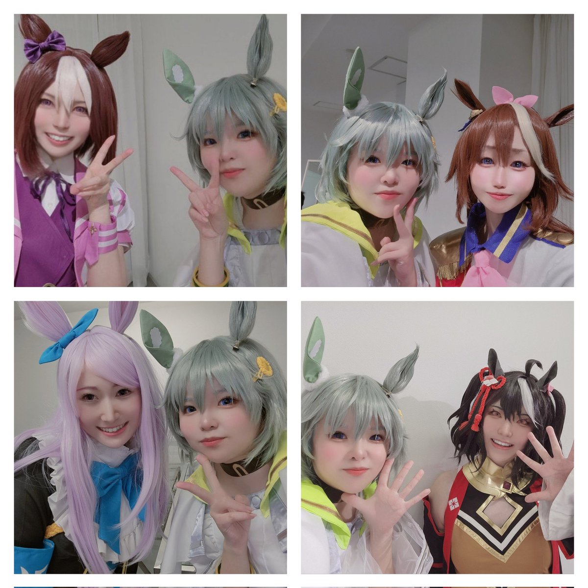 よもぎ。 (@i_am_yomogi) on Twitter photo ツーショ3枚目~.ᐟ📸
☁ ☁ ☁ ☁ ☁
圧倒的主人公組✨(勝手に言ってる)
スペちゃん(<a href="/chitamazon/">ちぃたま🐰🍓5/17 ATCa!リリエル</a>サン)
テイオーちゃん(<a href="/MYUGirlWhoLived/">五条みゅう《MYU》🌸5/18インテ悠仁/青薔薇売り子ライス</a>サン)
マックイーンちゃん
(<a href="/mogichan333/">よもぎ(*Θ∀Θ)σ</a>サン)
キタちゃん(<a href="/reon05170910/">れおん</a>サン)
☁ ☁ ☁ ☁ ☁
#ウマ娘全国興行in大阪0323 ツーショ3枚目~.ᐟ📸
☁ ☁ ☁ ☁ ☁
圧倒的主人公組✨(勝手に言ってる)
スペちゃん(<a href="/chitamazon/">ちぃたま🐰🍓5/17 ATCa!リリエル</a>サン)
テイオーちゃん(<a href="/MYUGirlWhoLived/">五条みゅう《MYU》🌸5/18インテ悠仁/青薔薇売り子ライス</a>サン)
マックイーンちゃん
(<a href="/mogichan333/">よもぎ(*Θ∀Θ)σ</a>サン)
キタちゃん(<a href="/reon05170910/">れおん</a>サン)
☁ ☁ ☁ ☁ ☁
#ウマ娘全国興行in大阪0323