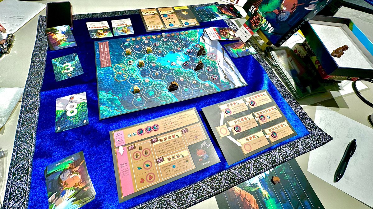 name_kinugasa's tweet image. パケ会③
ボドゲ「エラロト」

ゲムマで買った2PL。詰んでたやつ
ルルブも読んでなかったから2人でルルブ確認しながら遊んだ！結構複雑か？って思ったけどやってくと面白い！

次は最後までいきましょ💪

お付き合いいただき本当有難うございます🙏まいたけさん