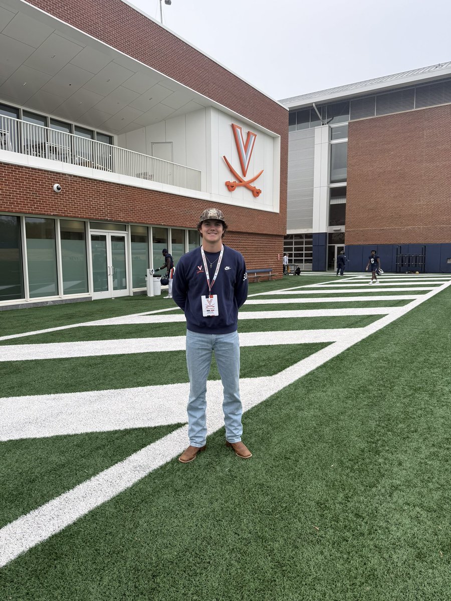 Class of 2028 QB <a href="/Jhardy10_/">Jude Hardy</a> with a recent visit to <a href="/UVAFootball/">Virginia Football</a>