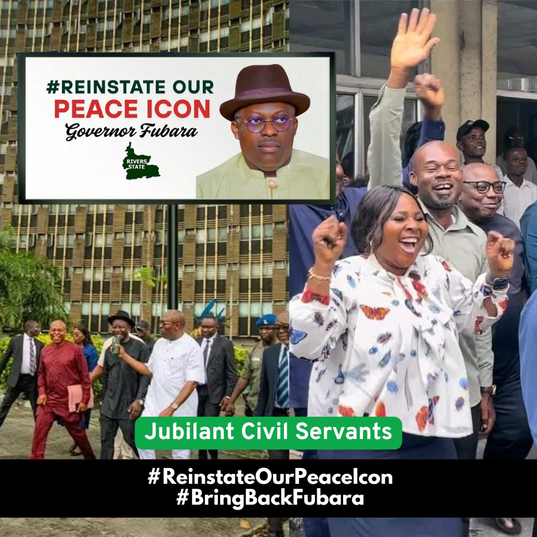 UchmanDelarosa's tweet photo. Gov. Fubara's administration has been marked by tangible achievements &amp; a commitment to uplifting the lives of Rivers citizens. A prime example is d implementation of d new minimum wage of ₦85,000 for (LGA) staff, making d State d first in Nigeria 2 do so. #BringBackFubara https://t.co/f9i1TqZZIx