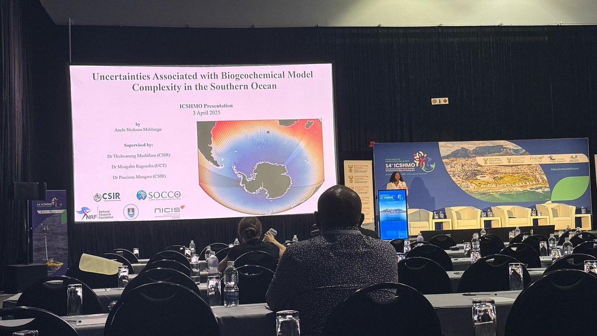 SOCCO (@socco_science) on Twitter photo This morning at <a href="/icshmo2025/">ICSHMO 2025</a> we had 4 talks from the SOCCO team. The presentations discussed Southern Ocean NPP trends, global bloom phenology trends, the importance of mesoscale resolving models and the importance of increasing biogeochemical complexity in models. This morning at <a href="/icshmo2025/">ICSHMO 2025</a> we had 4 talks from the SOCCO team. The presentations discussed Southern Ocean NPP trends, global bloom phenology trends, the importance of mesoscale resolving models and the importance of increasing biogeochemical complexity in models.