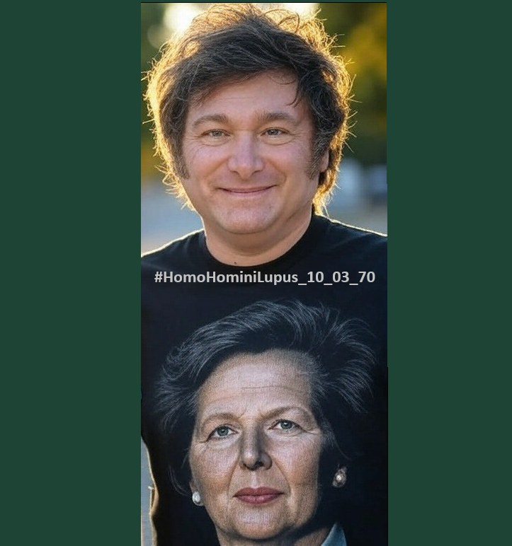 ArcucciBeto's tweet photo. HOY escuchaba a UN excombatientes decir que lo habian votado al enfermo este...diciendo que tenian esperanzas en el...¿COMO PODES TENER ESPERANZA EN ALGUIEN QUE ADMIRA A Margaret Thatcher?
NO ENTIENDO ESA LOGICA...
#HomoHominiLupus_10_03_70
#BetoArcucci https://t.co/4bv2Lo0ozT