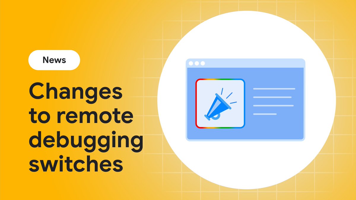 Chrome 136 now has enhanced cookie security 🍪 → goo.gle/3DMf5SS

Changes to remote debugging switches protect your data. Find out how the --remote-debugging-port and --remote-debugging-pipe switches are now being handled.