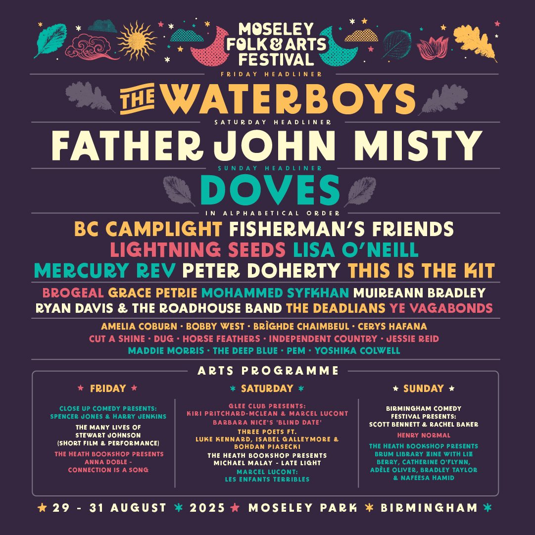 Simon Godley (@simongodley) on Twitter photo More great news from <a href="/moseleyfolk/">Moseley Folk & Arts Festival</a> who have just announced their ARTS line-up for 2025 incl. <a href="/HenryNormalpoet/">Henry Normal</a> <a href="/kiripritchardmc/">Kiri Pr'chard-McLean</a> <a href="/spendals/">Spencer Jones</a> <a href="/scottbcomedyuk/">Scott Bennett - on tour 2025!</a> Read about it on <a href="/godisinthetv/">godisinthetv zine</a> godisinthetvzine.co.uk/2025/04/03/new… More great news from <a href="/moseleyfolk/">Moseley Folk & Arts Festival</a> who have just announced their ARTS line-up for 2025 incl. <a href="/HenryNormalpoet/">Henry Normal</a> <a href="/kiripritchardmc/">Kiri Pr'chard-McLean</a> <a href="/spendals/">Spencer Jones</a> <a href="/scottbcomedyuk/">Scott Bennett - on tour 2025!</a> Read about it on <a href="/godisinthetv/">godisinthetv zine</a> godisinthetvzine.co.uk/2025/04/03/new…
