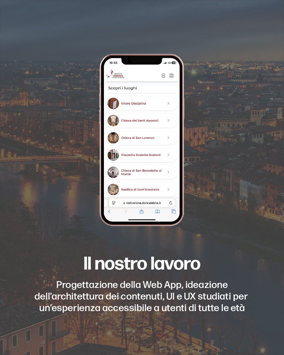 Heritagesrl's tweet photo. Amata Verona: una #webapp turistica per esplorare Verona attraverso gli occhi di San Giovanni Calabria. Realizzata in collaborazione con @mediacorsrl
Vuoi realizzare anche tu una Web App? Sai quali sono i vantaggi di una Web App rispetto a una App nativa? #Contattaci https://t.co/hjuPo7jYTx