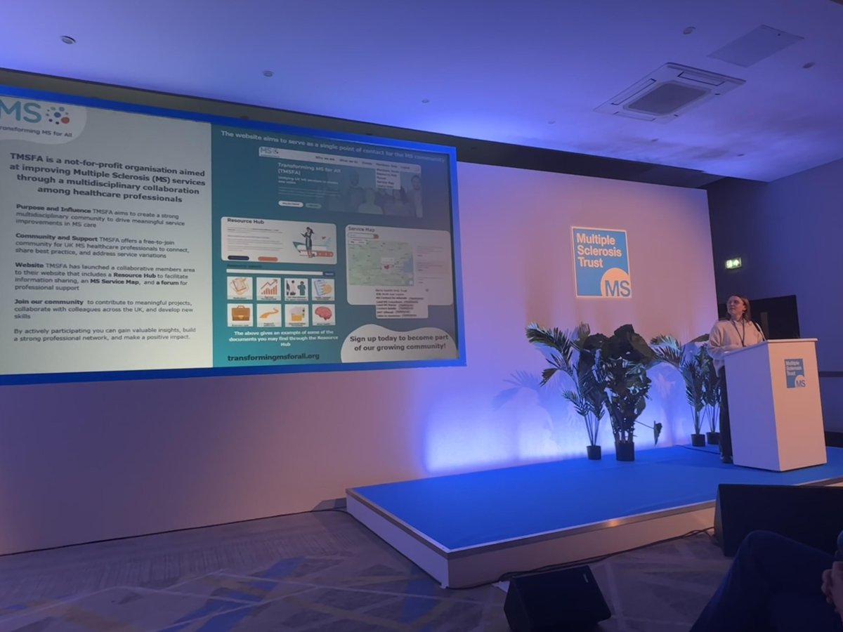 TransformMS4All's tweet image. Our team had a wonderful time at the @MSTrust  conference last week!🎉
It was a fantastic opportunity to connect with so many inspiring members of the community, learn from insightful speakers, and showcase our work.
#MSTrust #TMSFA #MSAwareness #MSTrustConference #Collaboration