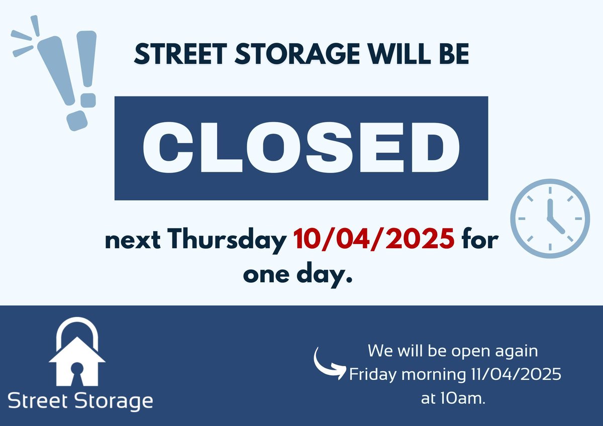 For anyone who uses our service, we will be closed next Thursday the 10th of April for the day. We will reopen Friday the 11th of April at 10am. 

Sorry for any inconvenience caused 💙