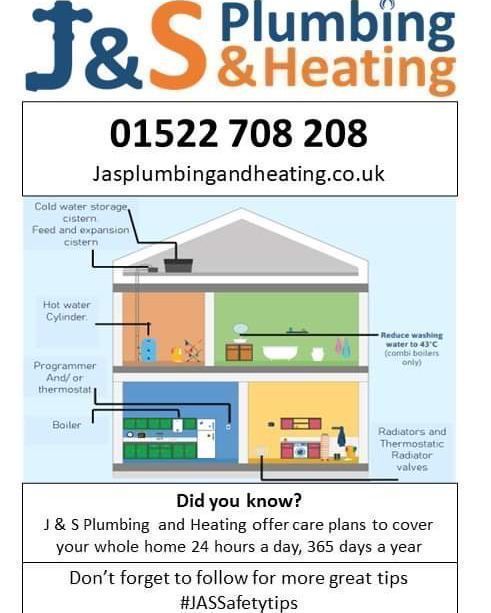 Did you know? 

J &amp; S Plumbing and Heating offer care plans to protect you all year round.

buff.ly/zNA3Zmf

#LincsConnect
#JASSafetytips