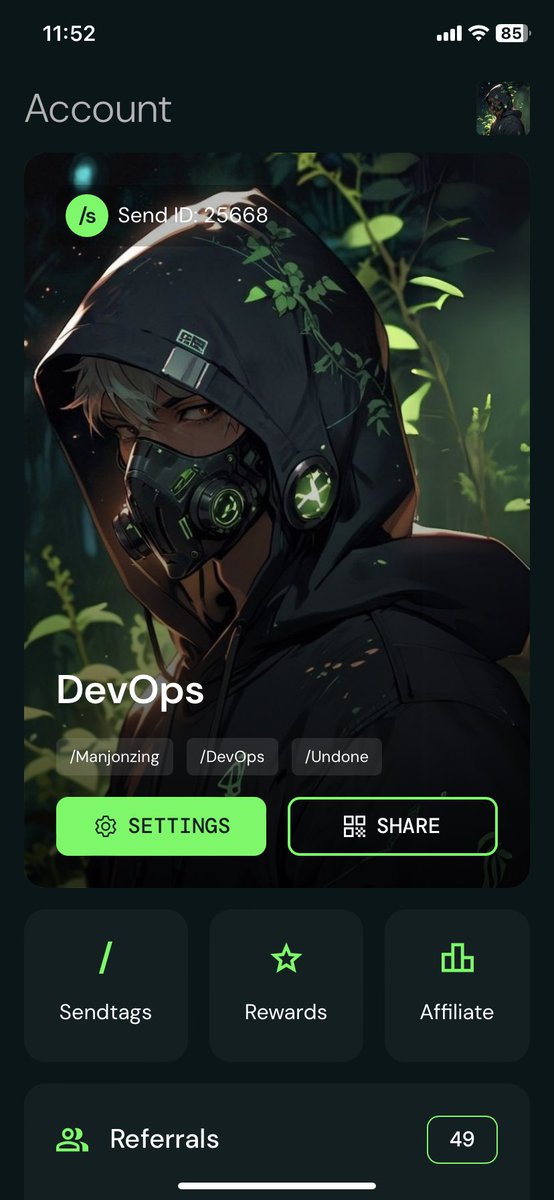 _DevOps7's tweet image. Every time I wake up , When I check my @Send app, there’s always something new, Updates that truly put users first. Prioritizing engagement, rewarding activity, and building for all Users . The @send team are setting the standard. Big moves! always .Big Ups @ethentree 🥂🔐