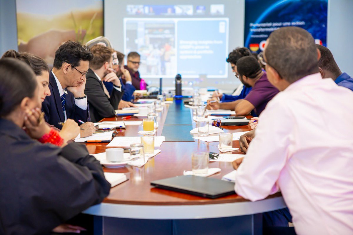 mznaab's tweet photo. The #RegionalPartnersForum showcased our collective commitment to aligned portfolios to drive coordinated ecosystem-level change.

The #SystemsApproach offers a valuable framework: aligning priorities, pooling resources & embracing continuous learning. 

There's tangible momentum. It’s clear that greater coherence and collaboration aren't just timely; they are absolutely essential.

#NextGenUNDP 
#Collaboration