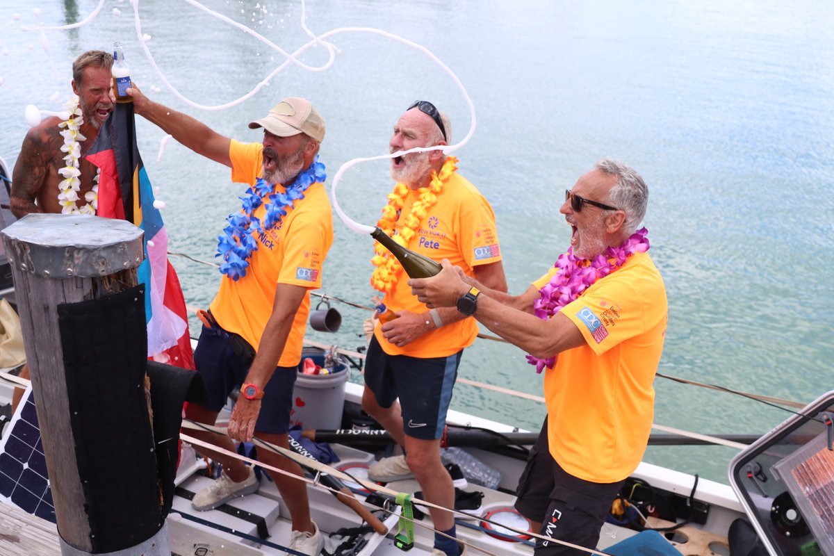 🌊 53 DAYS • 4 HOURS • 9 MINUTES 🌊
We did it. After rowing across the Atlantic Ocean, Team Row For It landed in Antigua on Wednesday 26th March—exhausted, sunburned, emotional… and absolutely buzzing. 🌺🔥

From Lanzarote to Antigua, every mile, wave, and blister was worth