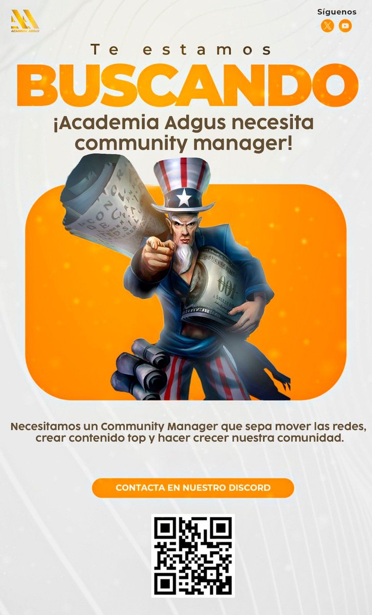 BUSCAMOS COMMUNITY MANAGER.
Necesitamos un Community Manager que sepa mover las redes, crear contenido top y hacer crecer nuestra comunidad.
Contamos con editor para vídeos, carteles o cualquier tipo de contenido digital.
Si crees que puedes ayudarnos, contáctanos por DM o DC.
