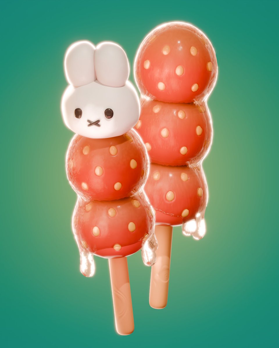 Miffy dango tanghulu anyone? 🍡✨🌸

#b3d #Blender3D