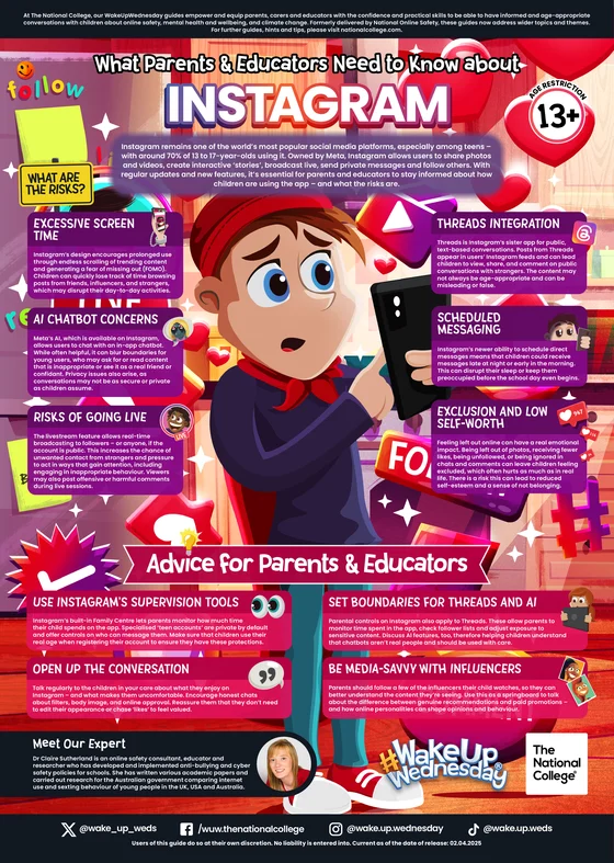 officebhps's tweet photo. Our latest #WakeUpWednesday guide outlines what these new features involve, the possible risks they bring and how to make the most of Instagram’s parental controls to keep children safe online https://t.co/MCxGuaIr23