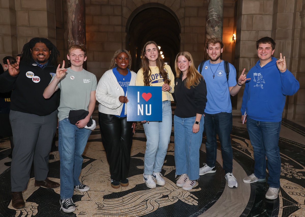 Yesterday over 30 UNK students, faculty, and staff joined representatives from <a href="/UNLincoln/">University of Nebraska-Lincoln</a>, <a href="/UNOmaha/">University of Nebraska at Omaha</a>, and <a href="/UNMCCOM/">UNMC College of Medicine</a> at the Nebraska State Capital for the 8th annual I Love NU Day.

The campuses joined together to show their value to Nebraska socially and economically. Students were