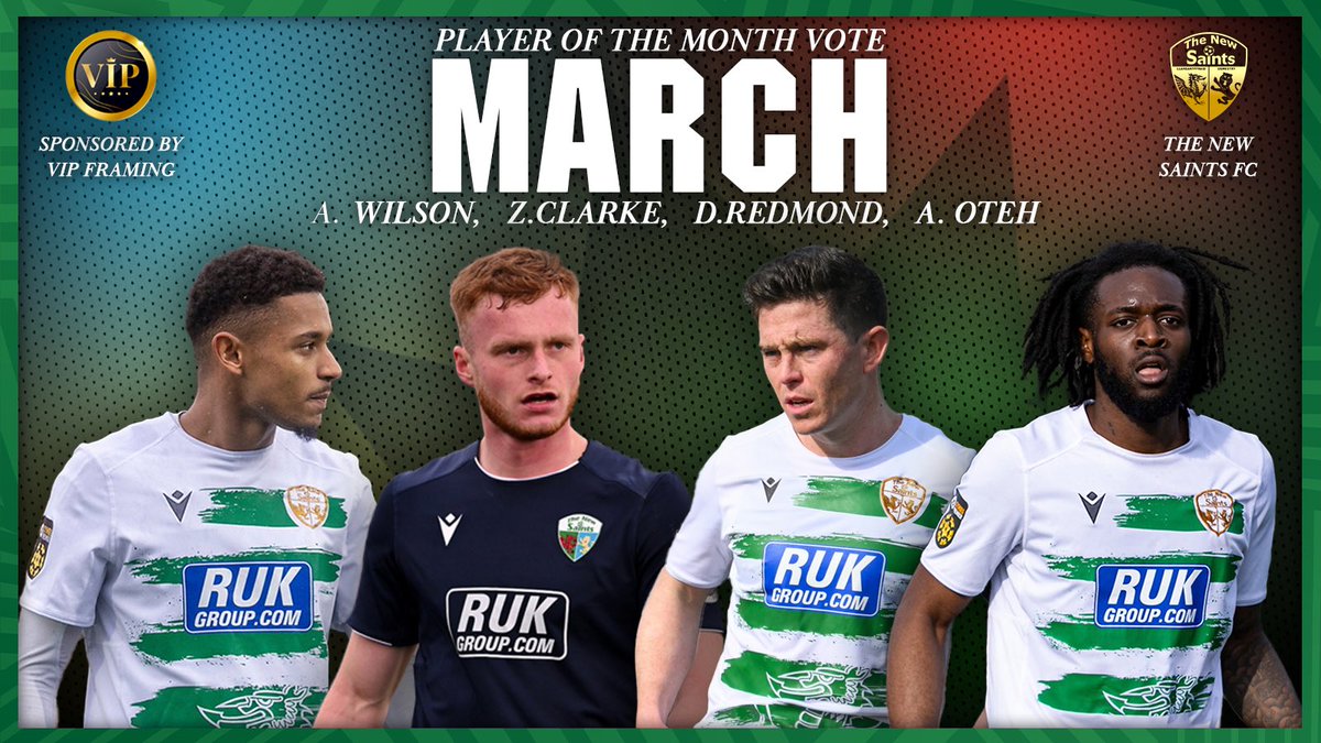 The New Saints FC (@tnsfc) on Twitter photo Now is the time to vote for your TNS player of the month for March! 🏆
Brought to you by <a href="/VlPFraming/">VIPFraming</a> 🖼️
#TNSFC Now is the time to vote for your TNS player of the month for March! 🏆
Brought to you by <a href="/VlPFraming/">VIPFraming</a> 🖼️
#TNSFC