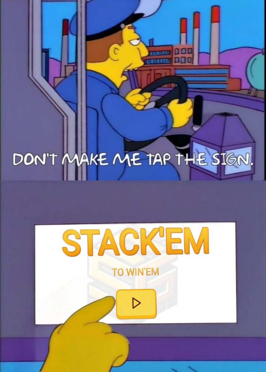 did you stack'em today?