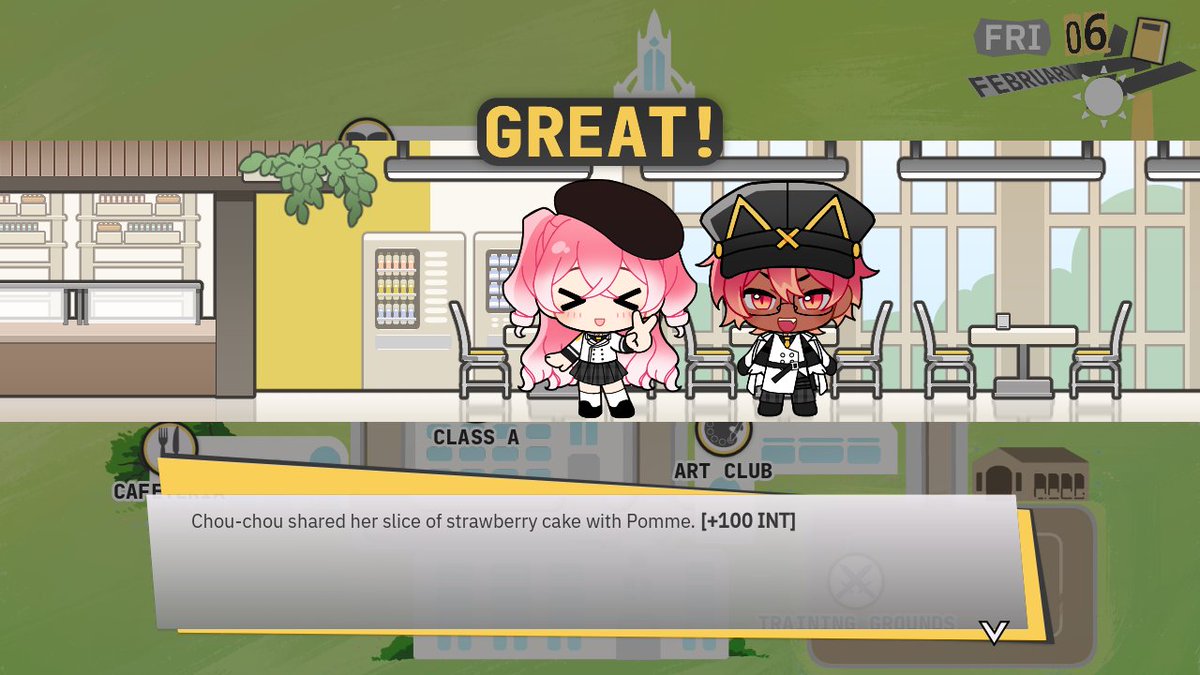 rickykuruu's tweet image. WE MADE A GAME!!!!!!! 🏫

help students prep for their school festival ft. 38 characters, 46 cgs, 7 stall minigames, and a bajillion more stuff :] check out... Voxenfelle Academy: School Festival Diary! HERE!

shuttlefrog.itch.io/vfasfd