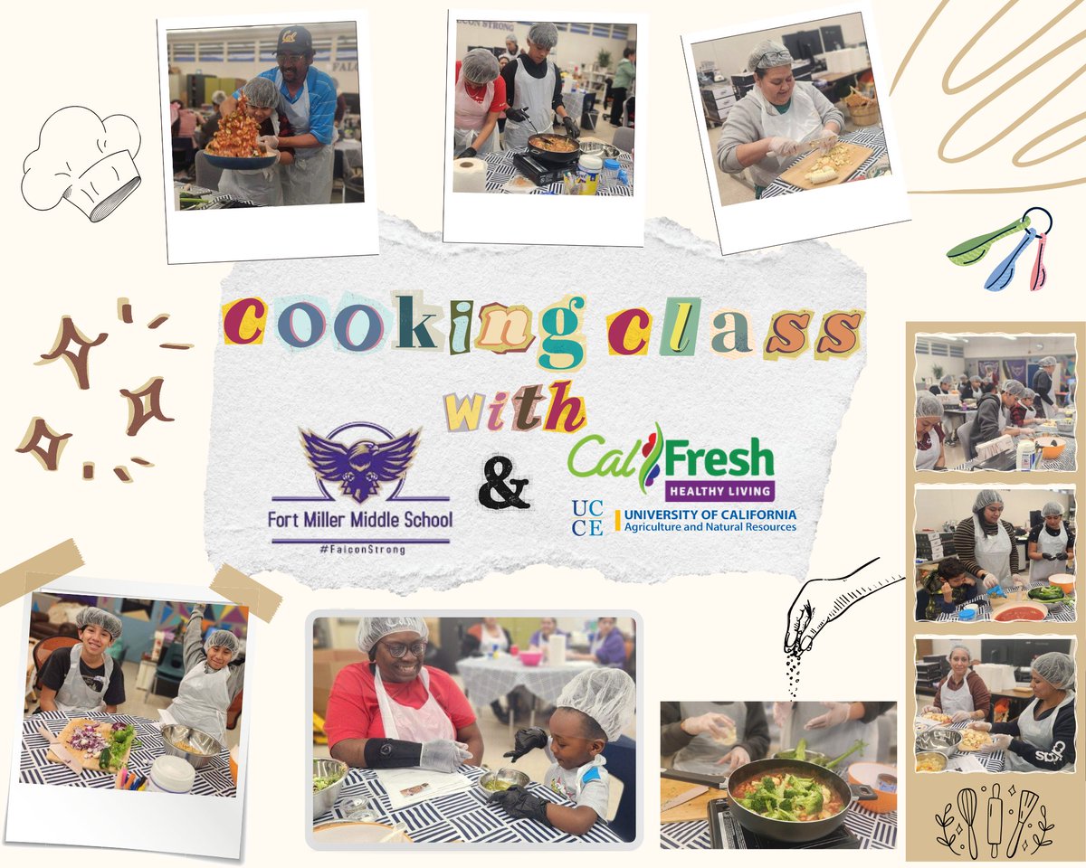 uccalfreshfmc's tweet photo. Last month we wrapped up our first cooking class in collaboration with Fort Miller Middle School in Fresno! Thank you so much to our wonderful partners Xee and Beatrice for making this class possible and to our Fresno &amp; Madera UCCE CalFresh Healthy Living team for their support. https://t.co/v2JoABACIL