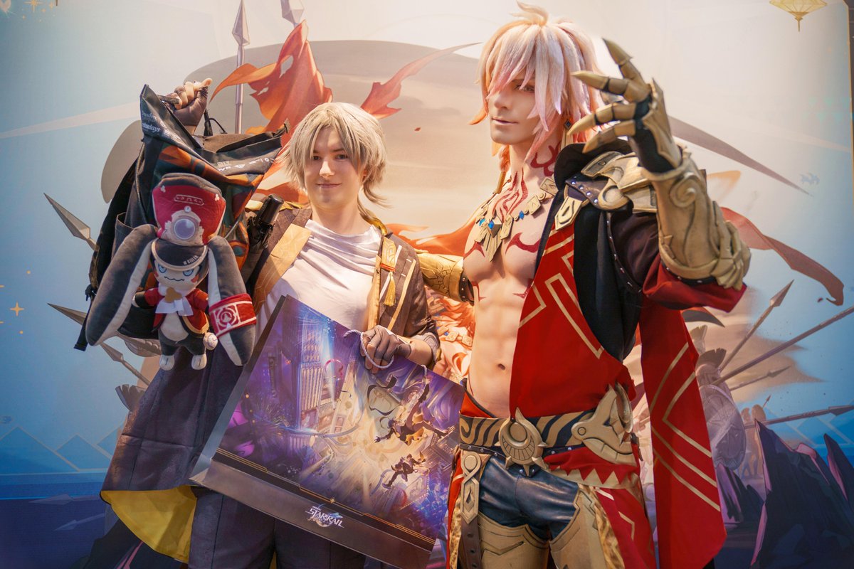 honkaisrdeu's tweet photo. (1/2) Vielen Dank an alle Spieler, die nach Leipzig gekommen sind, um an der Manga-Comic-Con und der HSR-Aktion teilzunehmen! Wir freuen uns darauf, euch beim nächsten Mal wieder in Deutschland zu treffen! In welche Städte würdet ihr gerne den Express kommen sehen? #starrailMCC https://t.co/Wh82MEELzb