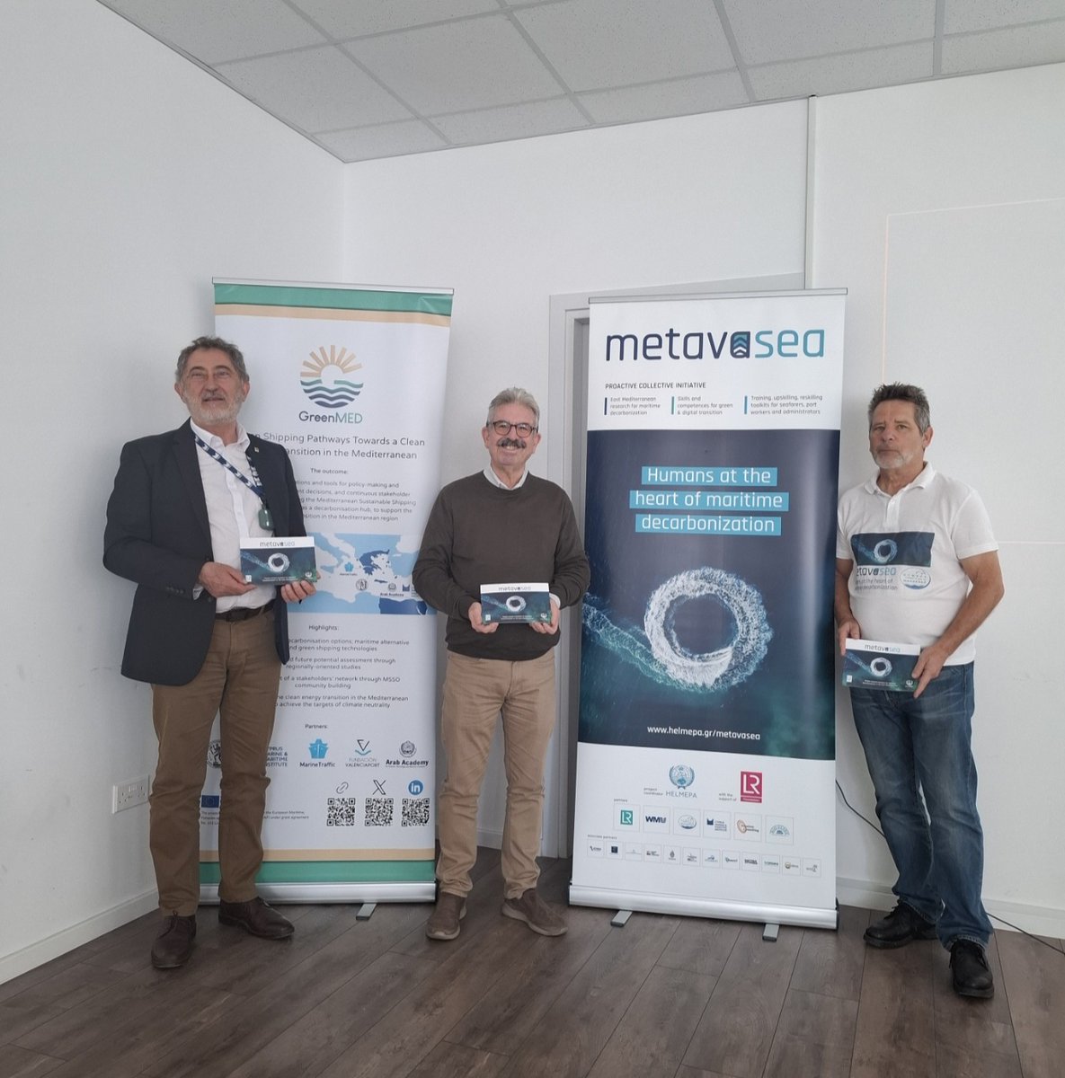 CYMEPA1992's tweet photo. During #GreenMed Workshop & Official Launch of the Mediterranean Sustainable Shipping Observatory (MSSO), @CYMEPA1992 and @cmmicyprus presented the material of #metavasea to the participants. @LR_Foundation @HELMEPA @ZachariasSiok Marc Caramondanis @IeridesMichael https://t.co/LxqTXJ1Qbg