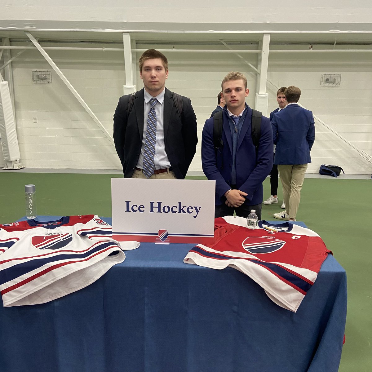 New students please come show interest in the boys hockey team. I promise Smitty and Rowe are friendly guys, they will sell you on the team.