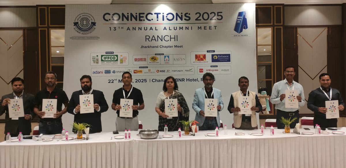 Connections 2025 Ranchi - Jharkhand Chapter | 22 March 2025 #IIMC #IIMCAA #Connections #Jharkhand #Ranchi 01/08