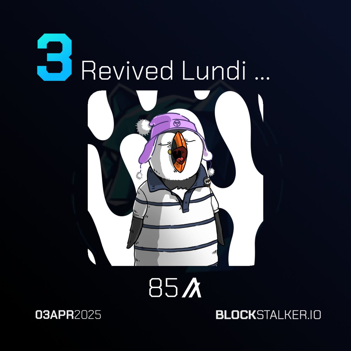 BlockStalkerBot's tweet image. BlockStalker.IO Daily Digest
Top 3 NFT Sales 🖼️
└ 🥇 Incubator
└ 🥈 Kiddie Glodie #026
└ 🥉 Revived Lundi #61