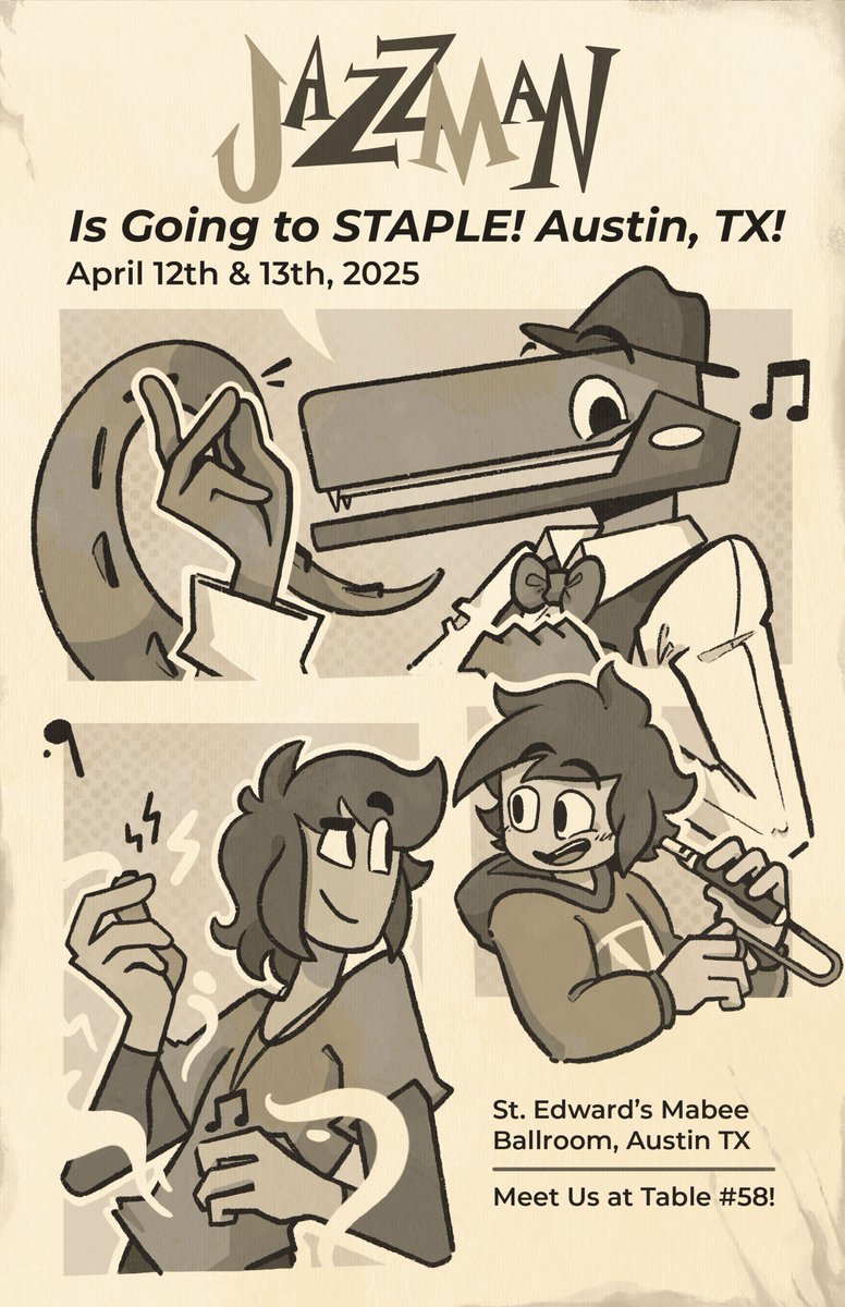 Jazz Man Cartoon tweet media