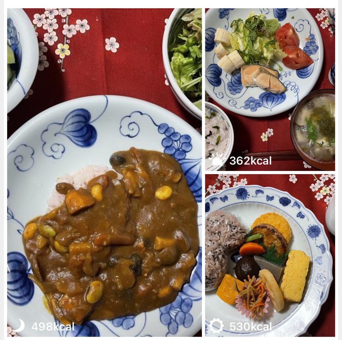 あすけんの「みんなの日記」タブ、50代60代70代の女性達がモリモリこんな感じの元気飯を食べて暮らしてる様子が見れて最高(すごすぎ!!) 