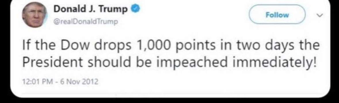 <a href="/Sadie_NC/">Sadie</a> That's not the narrative Cheeto Messiah would be running with if anyone other than him was in office and you know it.
