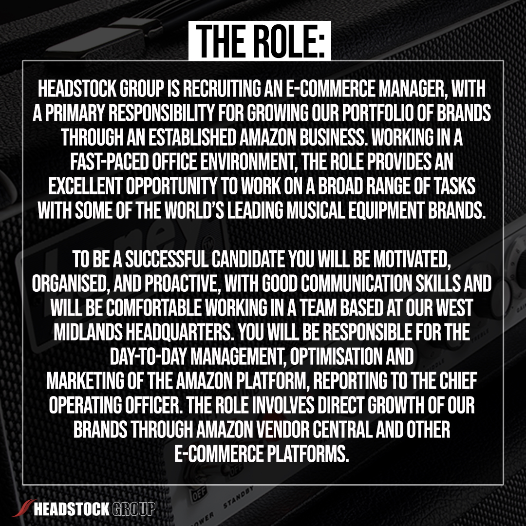 Come and join our team! [bit.ly/3XJnw8l] #laney #laneyamps