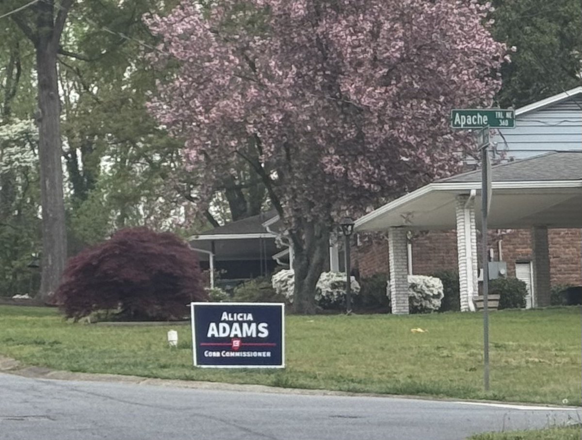 gagopover80kchair (@gagopover80k) on Twitter photo Alicia Adams out working hard putting up signs! If you are in Cobb Commission District 2 and need a sign, let us know! <a href="/cobbgop/">Cobb County GOP</a> Alicia Adams out working hard putting up signs! If you are in Cobb Commission District 2 and need a sign, let us know! <a href="/cobbgop/">Cobb County GOP</a>
