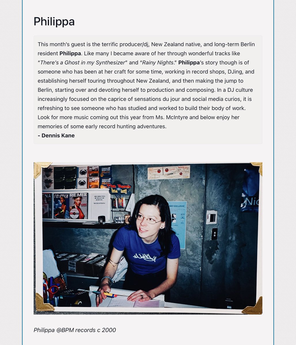 Up now at DreamChimney.com my March song a day list, plus a chat with the super talented DJ/producer Phillipa!
Shouts to <a href="/dreamchimney/">Dream Chimney</a> and Phillipa!