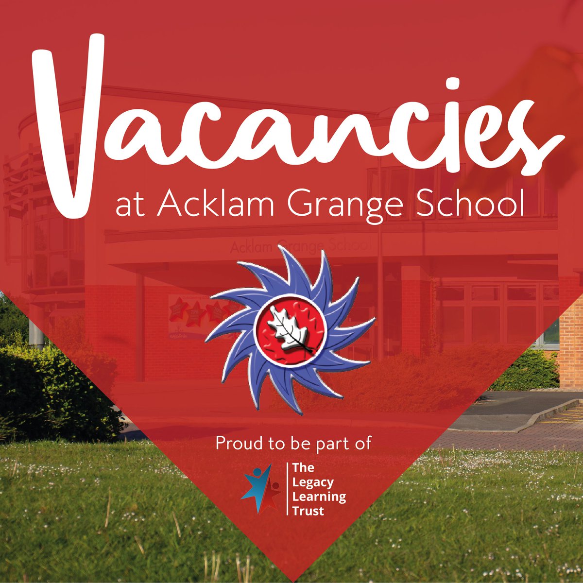 ✨ Come and join the AGS Family! ✨

➡️ Maths Teacher
➡️ Assistant Faculty Leader of Maths
➡️ Science Teacher

Find out more 👉 acklamgrange.org.uk/current-vacanc…