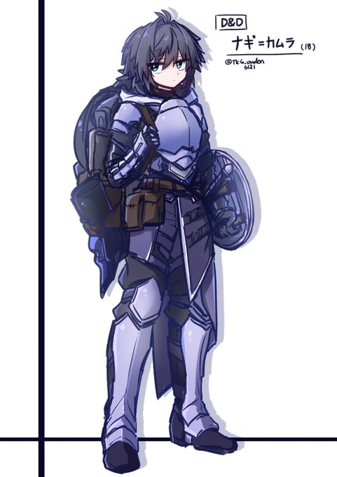 久しぶりに描き直した冒険者ナギの立ち絵 