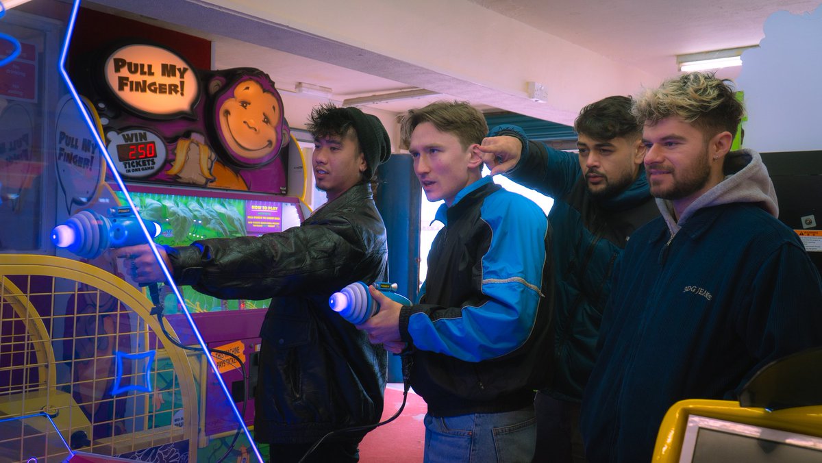 Myriad are heading into the studio soon, but for now here's a photo of us eliminating aliens 🔫