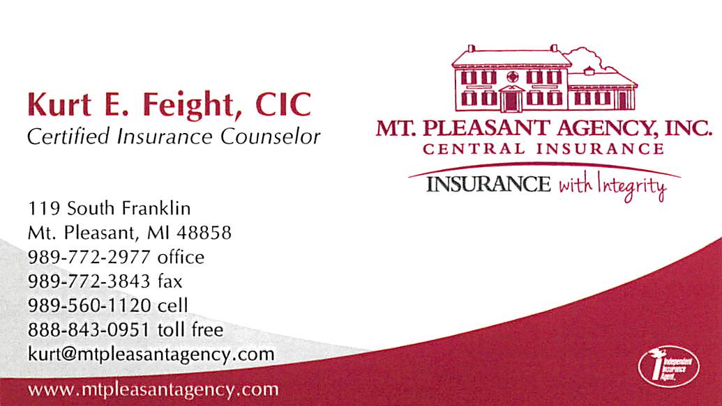 CMIAR's tweet photo. Central Michigan Association of REALTORS® Spotlights Affiliate: Kurt Feight, Mt. Pleasant Agency https://t.co/E4agvbJKdG
